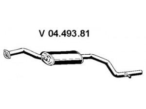 EBERSPÄCHER 04.493.81 priekinis duslintuvas 
 Išmetimo sistema -> Duslintuvas
1 011 089, 1 465 055, 6 797 184