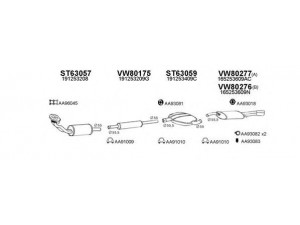 VENEPORTE 800249 išmetimo sistema 
 Išmetimo sistema -> Išmetimo sistema, visa