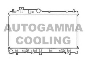 AUTOGAMMA 105930 radiatorius, variklio aušinimas