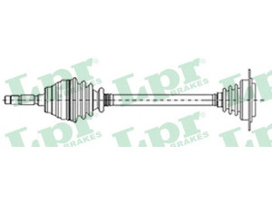 LPR DS51068 kardaninis velenas 
 Ratų pavara -> Kardaninis velenas
1J0407272CT