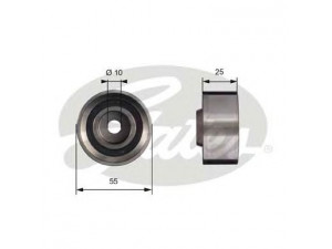 GATES T42016 kreipiantysis skriemulys, paskirstymo diržas
2481026010, 2481026020, 2481026020