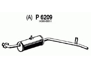 FENNO P6209 galinis duslintuvas 
 Išmetimo sistema -> Duslintuvas
14300-83000, 14300-83011, 14300-83015