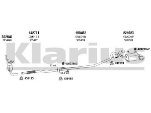 KLARIUS 391631E išmetimo sistema 
 Išmetimo sistema -> Išmetimo sistema, visa