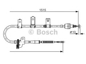BOSCH 1 987 482 097 trosas, stovėjimo stabdys 
 Stabdžių sistema -> Valdymo svirtys/trosai
59770 07310