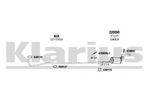 KLARIUS 790016E išmetimo sistema 
 Išmetimo sistema -> Išmetimo sistema, visa