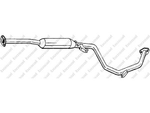 BOSAL 286-157 vidurinis duslintuvas 
 Išmetimo sistema -> Duslintuvas
MB 868171, MB 868179