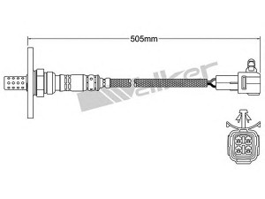WALKER PRODUCTS 250-24056 lambda jutiklis 
 Variklis -> Variklio elektra
89465 39355, 8946539265