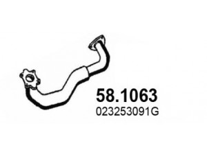 ASSO 58.1063 išleidimo kolektorius 
 Išmetimo sistema -> Išmetimo vamzdžiai
023253091G