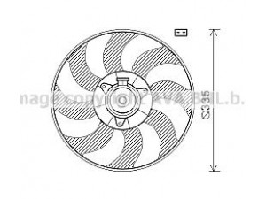 AVA QUALITY COOLING OL7602 ventiliatorius, radiatoriaus 
 Aušinimo sistema -> Radiatoriaus ventiliatorius
1341352, 24445190