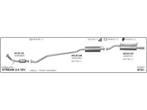 IMASAF 533000061 išmetimo sistema 
 Išmetimo sistema -> Išmetimo sistema, visa