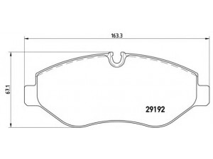 BREMBO P 50 085 stabdžių trinkelių rinkinys, diskinis stabdys 
 Techninės priežiūros dalys -> Papildomas remontas
0044208320, 0054202120, 0054205220