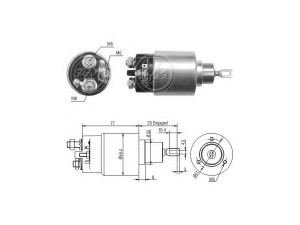 ERA 227212 solenoidinis jungiklis, starteris