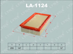 LYNXauto LA-1124 oro filtras 
 Techninės priežiūros dalys -> Techninės priežiūros intervalai
13 71 1 247 465, 13 72 1 247 842