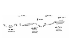 ASSO ART2293 išmetimo sistema 
 Išmetimo sistema -> Išmetimo sistema, visa
