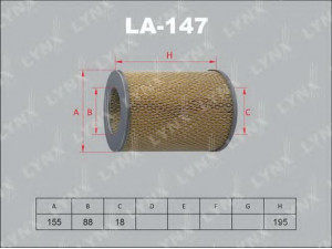LYNXauto LA-147 oro filtras 
 Techninės priežiūros dalys -> Techninės priežiūros intervalai
8-94232-059-0, 42 92 431, VAF481
