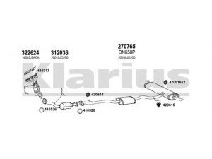 KLARIUS 270557E išmetimo sistema