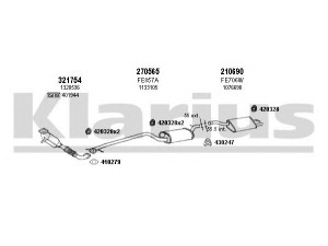 KLARIUS 361565E išmetimo sistema 
 Išmetimo sistema -> Išmetimo sistema, visa