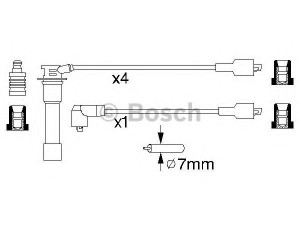 BOSCH 0 986 356 795 uždegimo laido komplektas 
 Kibirkšties / kaitinamasis uždegimas -> Uždegimo laidai/jungtys