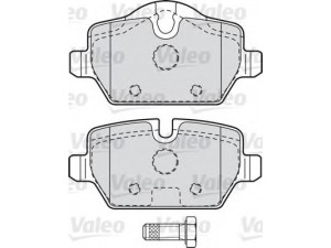 VALEO 598701 stabdžių trinkelių rinkinys, diskinis stabdys 
 Techninės priežiūros dalys -> Papildomas remontas
34 21 6 767 145, 34 21 6 767 146