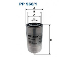 FILTRON PP968/1 kuro filtras 
 Techninės priežiūros dalys -> Papildomas remontas
77362338, 527990001