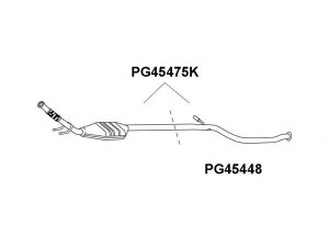 VENEPORTE PG45448 remonto vamzdis, katalizatorius 
 Išmetimo sistema -> Išmetimo vamzdžiai
1705EP, 1705GZ, 1705KT, 1705PJ