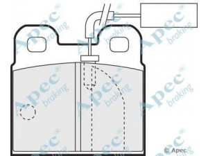 APEC braking PAD767 stabdžių trinkelių rinkinys, diskinis stabdys 
 Techninės priežiūros dalys -> Papildomas remontas
0060778265, 60760092, 60760094