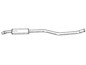 AKS DASIS SG20429 vidurinis duslintuvas 
 Išmetimo sistema -> Duslintuvas
96134902