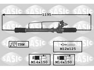 SASIC 7176003 vairo pavara 
 Vairavimas -> Vairo pavara/siurblys
490011M220, 490012F901, 490012F911