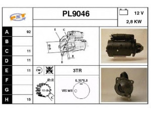 SNRA PL9046 starteris