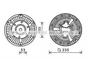 AVA QUALITY COOLING SCC031 sankaba, radiatoriaus ventiliatorius
1392261, 1393424