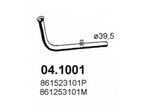 ASSO 04.1001 išleidimo kolektorius 
 Išmetimo sistema -> Išmetimo vamzdžiai
861253101M, 861253101P, 867253091B