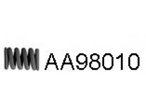 VENEPORTE AA98010 spyruoklė, išmetimo vamzdis 
 Išmetimo sistema -> Surinkimo dalys -> Atskiros surinkimo dalys -> Spyruoklė
4405176, 9121009, 7705015228, 4405176