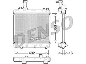 DENSO DRM47026 radiatorius, variklio aušinimas 
 Aušinimo sistema -> Radiatorius/alyvos aušintuvas -> Radiatorius/dalys
214004A00D, 1770068K00, 17700M68K00