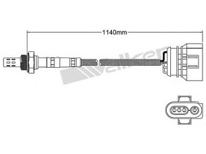 WALKER PRODUCTS 250-24146 lambda jutiklis 
 Variklis -> Variklio elektra
021 906 265 AG, 058906265, 021 906 265 AG