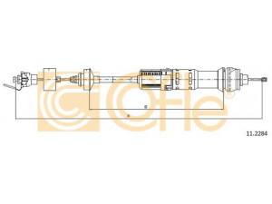 COFLE 11.2284 sankabos trosas 
 Dviratė transporto priemonės -> Kabeliai ir tachometro velenaai -> Sankabos trosas
2150AR, 2150Z6