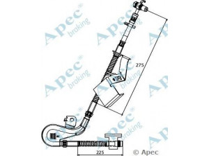 APEC braking HOS3939 stabdžių žarnelė 
 Stabdžių sistema -> Stabdžių žarnelės
4806E6