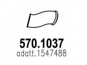 ASSO 570.1037 išleidimo kolektorius 
 Išmetimo sistema -> Išmetimo vamzdžiai
1547488, 1771141