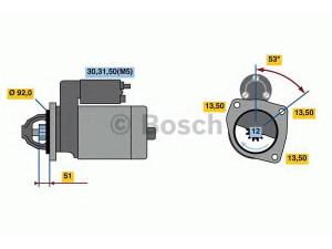 BOSCH 0 001 420 024 starteris