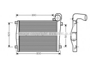 AVA QUALITY COOLING ME4186 tarpinis suslėgto oro aušintuvas, kompresorius 
 Variklis -> Oro tiekimas -> Įkrovos agregatas (turbo/superįkrova) -> Tarpinis suslėgto oro aušintuvas
6555010201