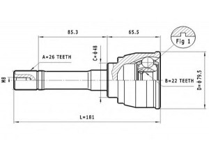 STATIM C.644 jungčių komplektas, kardaninis velenas 
 Ratų pavara -> Sujungimai/komplektas
