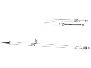 CEF NI02185 trosas, stovėjimo stabdys 
 Stabdžių sistema -> Valdymo svirtys/trosai
365309U00A, 365309U00B