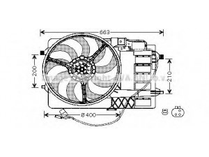 AVA QUALITY COOLING BW7506 ventiliatorius, radiatoriaus 
 Aušinimo sistema -> Radiatoriaus ventiliatorius
1475577, 17101475577