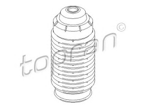 TOPRAN 301 416 apsauginis dangtelis/gofruotoji membrana, amortizatorius 
 Pakaba -> Amortizatorius
1 627 580, 6 114 729, 6 122 627