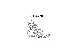 VENEPORTE ST63270 galinis duslintuvas 
 Išmetimo sistema -> Duslintuvas
5P5253609F, 5P5253609J, 5P5253609M