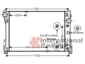 VAN WEZEL 30002475 radiatorius, variklio aušinimas 
 Aušinimo sistema -> Radiatorius/alyvos aušintuvas -> Radiatorius/dalys
2045000203, A2045000203