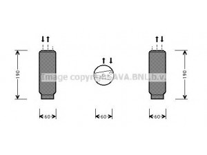 AVA QUALITY COOLING ALD003 džiovintuvas, oro kondicionierius 
 Oro kondicionavimas -> Džiovintuvas
46452809, 46471800, 46521840, 46527180