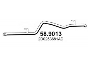 ASSO 58.9013 išleidimo kolektorius 
 Išmetimo sistema -> Išmetimo vamzdžiai
2D0253681AD