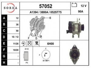EAI 57052 kintamosios srovės generatorius
38522261, 4686098, 4727220