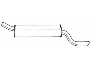 SIGAM 40671 galinis duslintuvas 
 Išmetimo sistema -> Duslintuvas
5852821, 5852957, 5852958