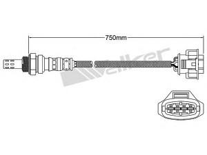 WALKER PRODUCTS 250-24733 lambda jutiklis 
 Išmetimo sistema -> Jutiklis/zondas
09202575, 8 55 356, 92 02 575, 92 025 75